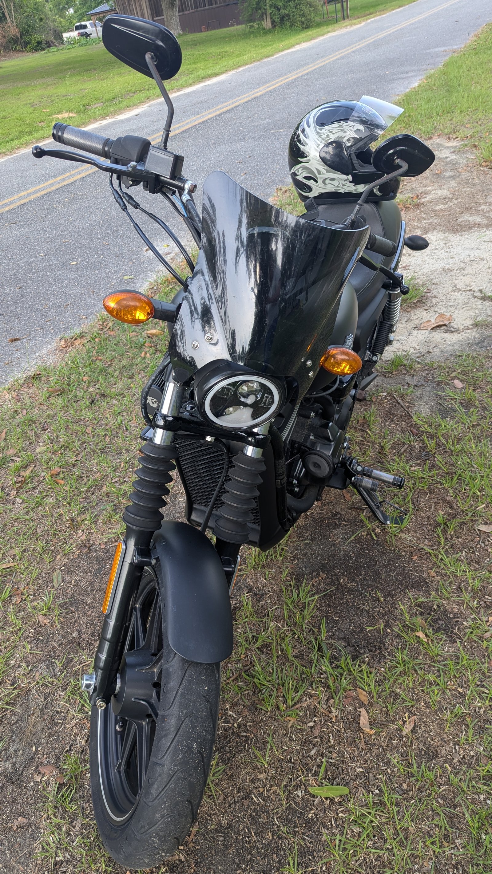 A Harley Davidson Street 750 front